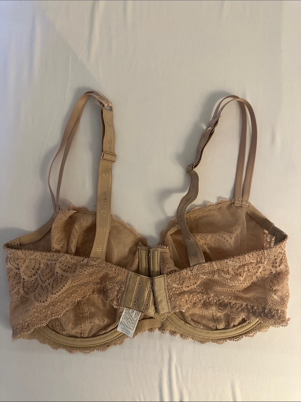 Chantelle Lace Balconette Bra in Beige - Picture 2 of 4